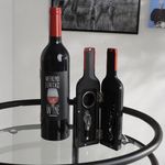 Accesorios para Vino en Forma de Botella 3 Pzas 6.2x6.2x23.5 Cm