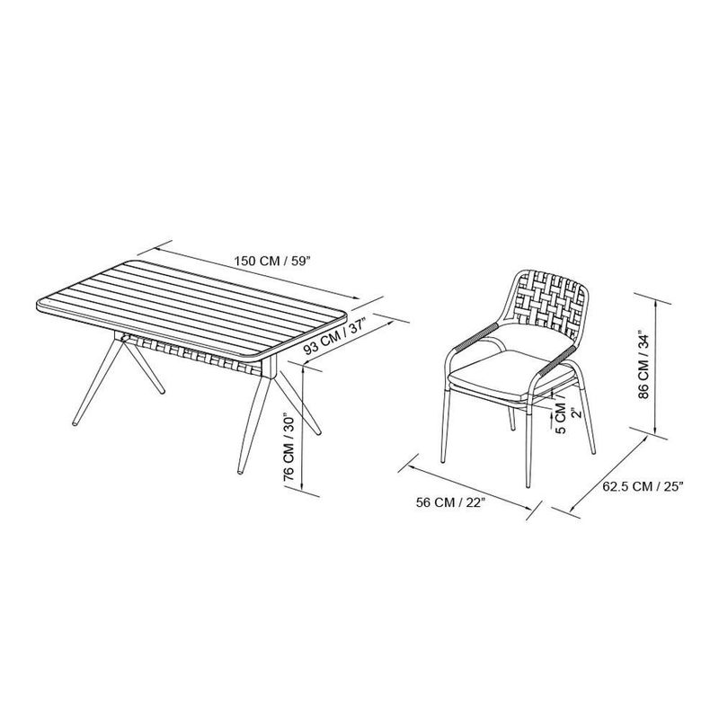 Set de Mesa 6 Personas Leo Verde Crema