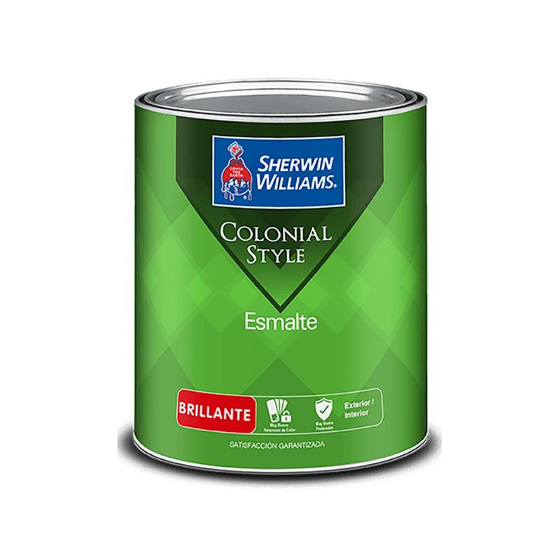 Esmalte Colonial Rojo Quemado 1/4 Gal