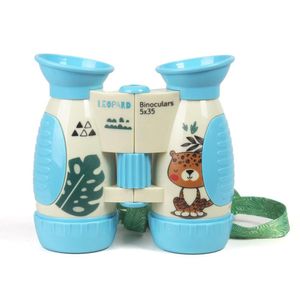 Binoculares Infantiles Celeste Diseño Leopardo