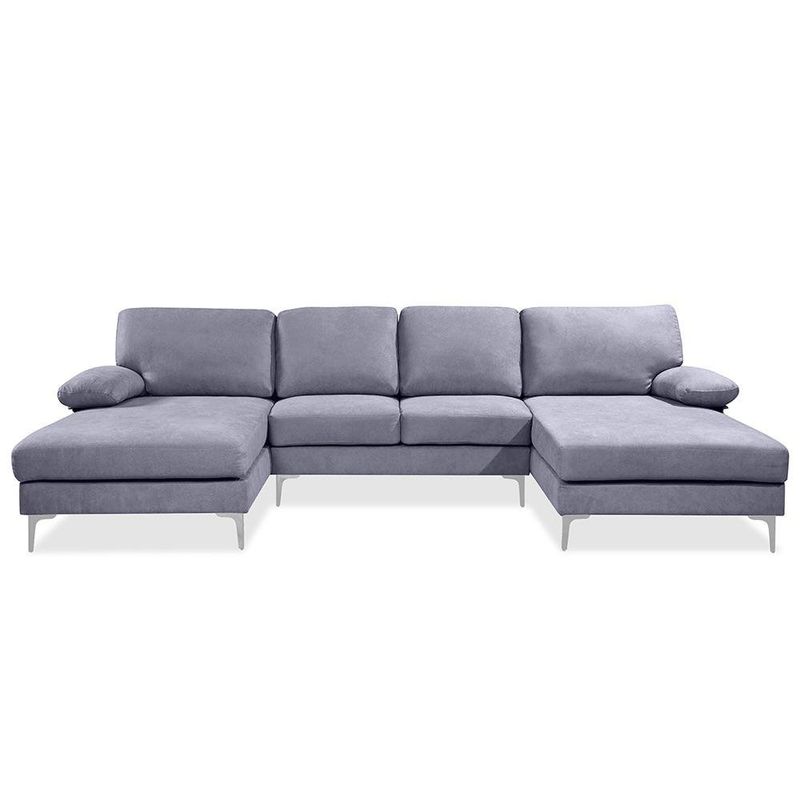 Sofá Esquinero Azul 4 Plazas