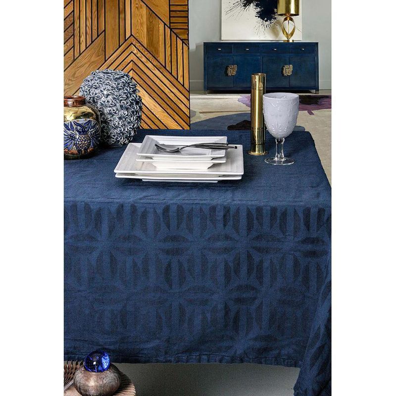 Mantel Cuadrado Azul 180 X 180 Cm