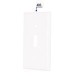Placa 1 Modulo para Interruptor Vertical Standard Blanco - Volteck