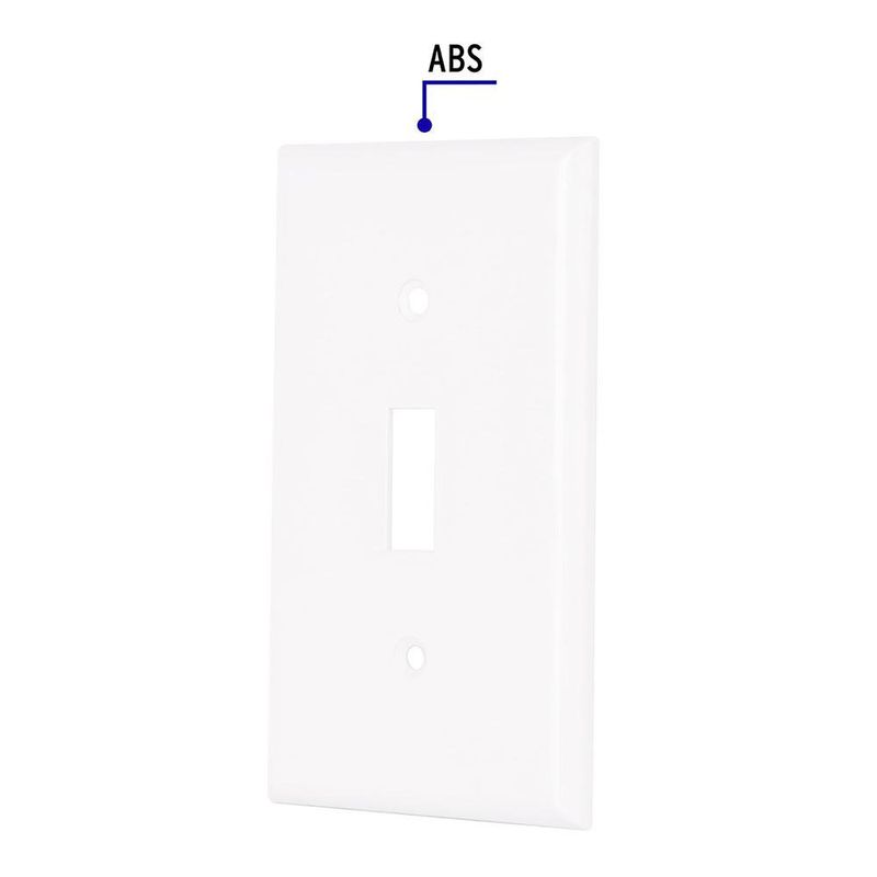 Placa 1 Modulo para Interruptor Vertical Standard Blanco - Volteck