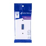 Placa 1 Modulo para Interruptor Vertical Standard Blanco - Volteck