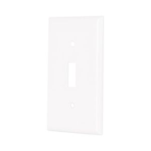 Placa 1 Modulo para Interruptor Vertical Standard Blanco - Volteck