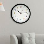 Reloj de Pared Negro de 12 Plg