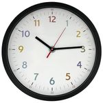 Reloj de Pared Negro de 12 Plg