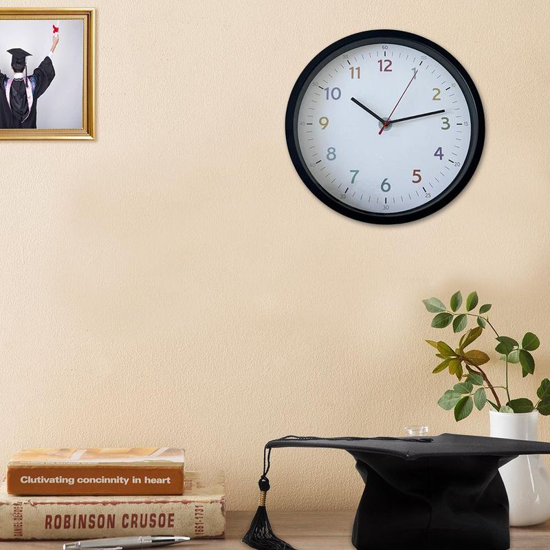 Reloj de Pared Negro de 12 Plg