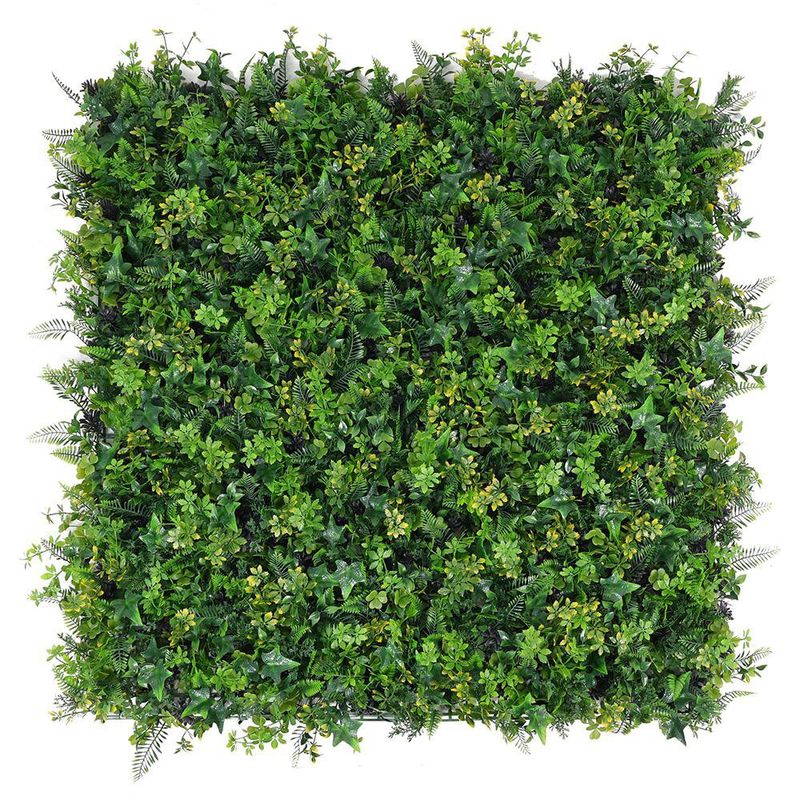 Panel de Follaje Sintético Estilo Hiedra Verde