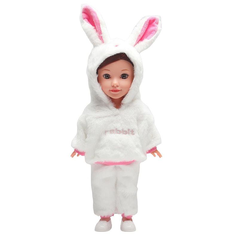 Muñeca 36 cm con Ropa de Animales