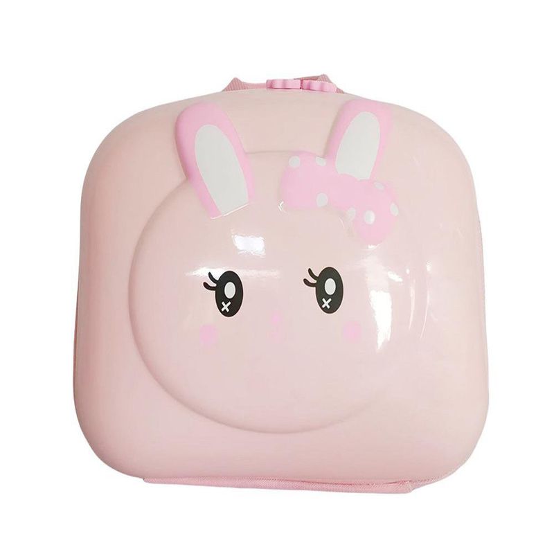 Mochila Infantil Rosa con Diseño de Conejo 3D