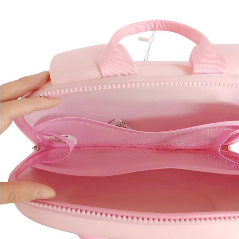 Mochila Infantil Rosa con Diseño de Conejo 3D