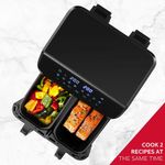 Freidora de Aire Doble con Cesta 9.5 L Negra