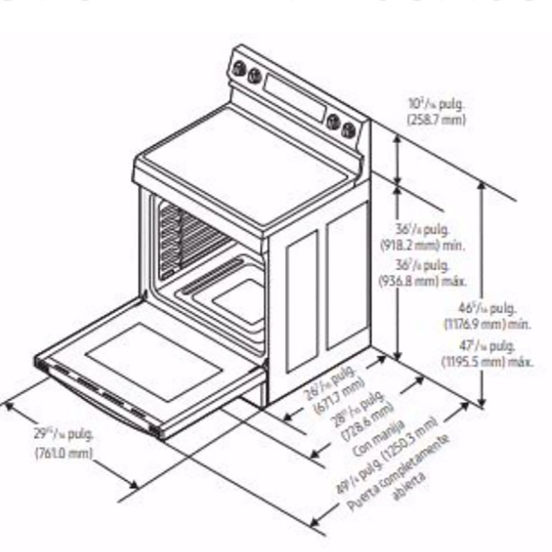 Estufa Eléctrica Samsung 6.3  Pies³ con Air Fry y Convección