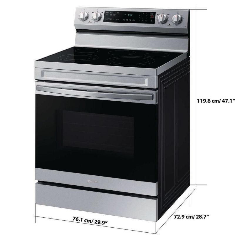 Estufa Eléctrica Samsung 6.3  Pies³ con Air Fry y Convección