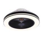 Ventilador de Techo con Luz Atenuable Negro 49 Cm