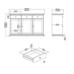 Mueble Monet Blanco Estilo Clásico