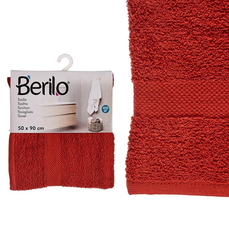 Toalla de Mano Color Ladrillo 80% Algodón