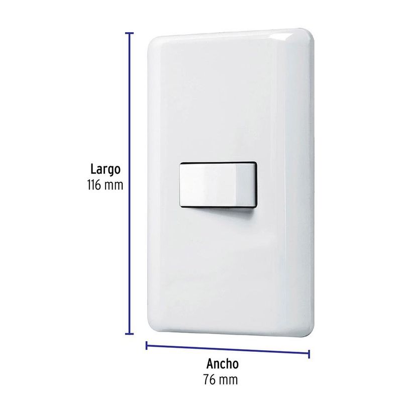 Interruptor 3 Vías Basic Blanco - Volteck
