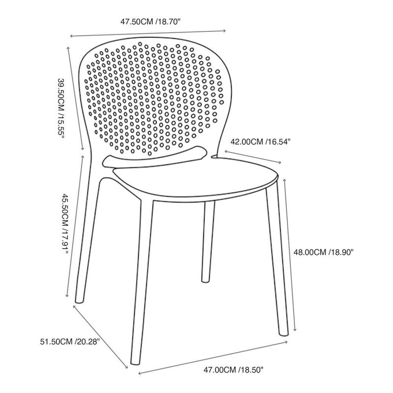 Silla Moderna Blanca