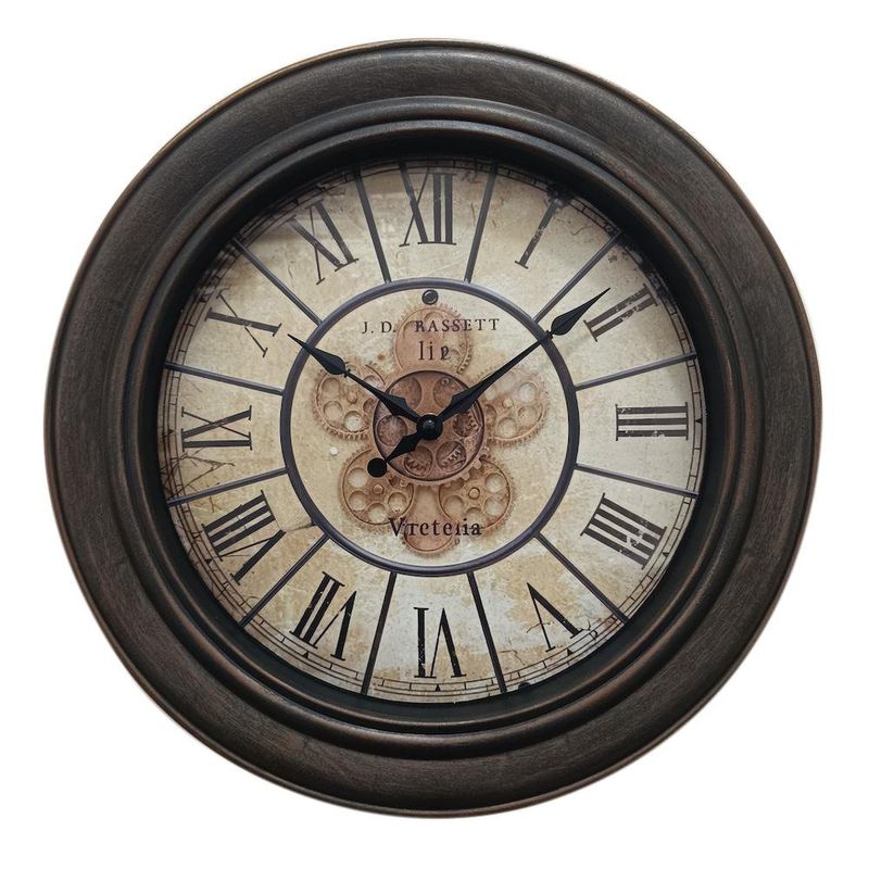 Reloj de Pared Números Romanos Café 16 Plg
