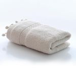 Toalla Facial 100% Algodón Beige 35 x 75 Cm