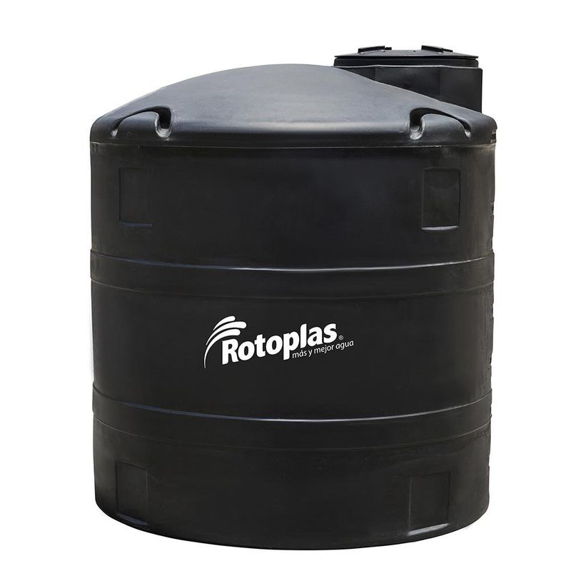 Tanque para Agua Industrial Negro Ref 20% 2,500 L