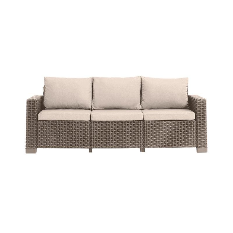 Sofá California para Exterior Capuccino 120x58x70 Cm