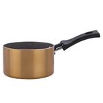 Cacerola de Aluminio con Antiadherente Dorada 12 Cm