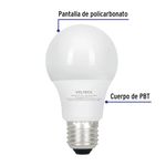 Lámpara Tipo Bombilla LED con 3 tonos de Luz - Volteck