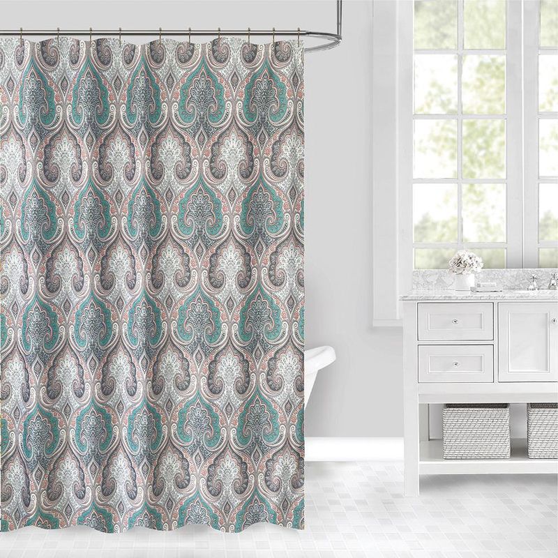 Cortina de Baño con Ganchos Marble