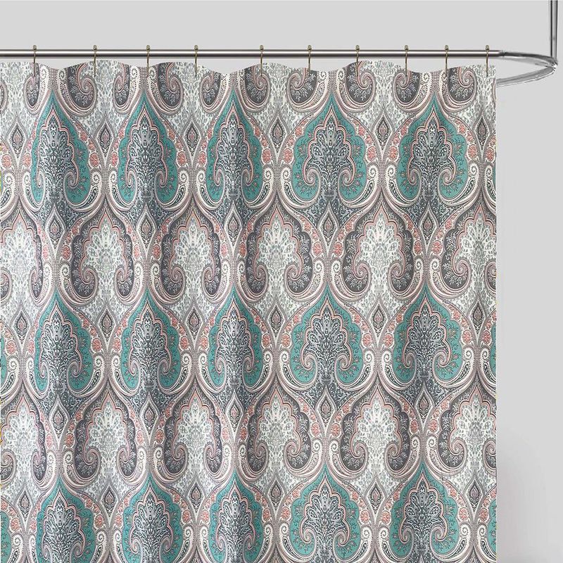 Cortina de Baño con Ganchos Marble