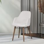 Silla Asude con Reposabrazos Blanca 57X59X52 Cm