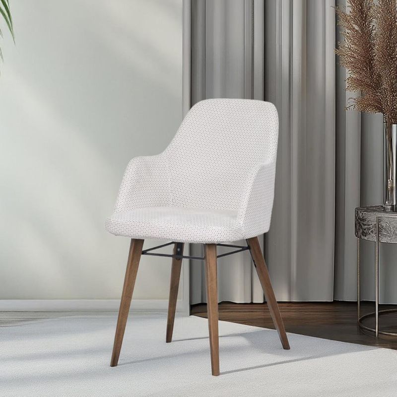Silla Asude con Reposabrazos Blanca 57X59X52 Cm