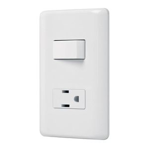Tomacorriente e Interruptor Sencillo Blanco - Volteck