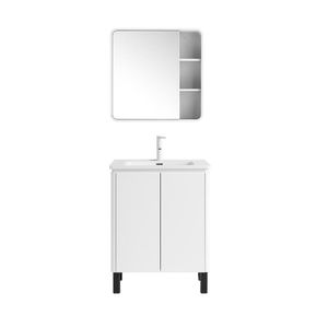 Set Mueble para Baño Blanco y Espejo