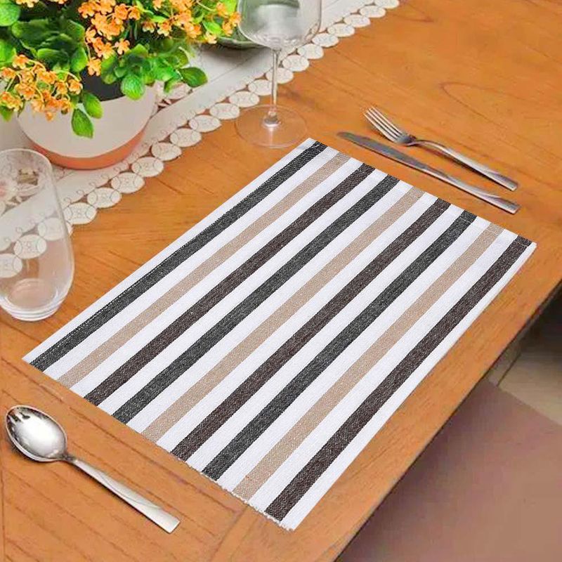 Set de Toallas de Cocina con Diseño Rayas Beige