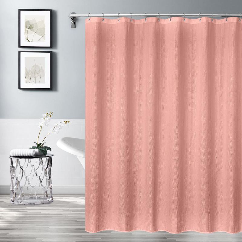 Set de Cortina para Baño con Liner Rosa