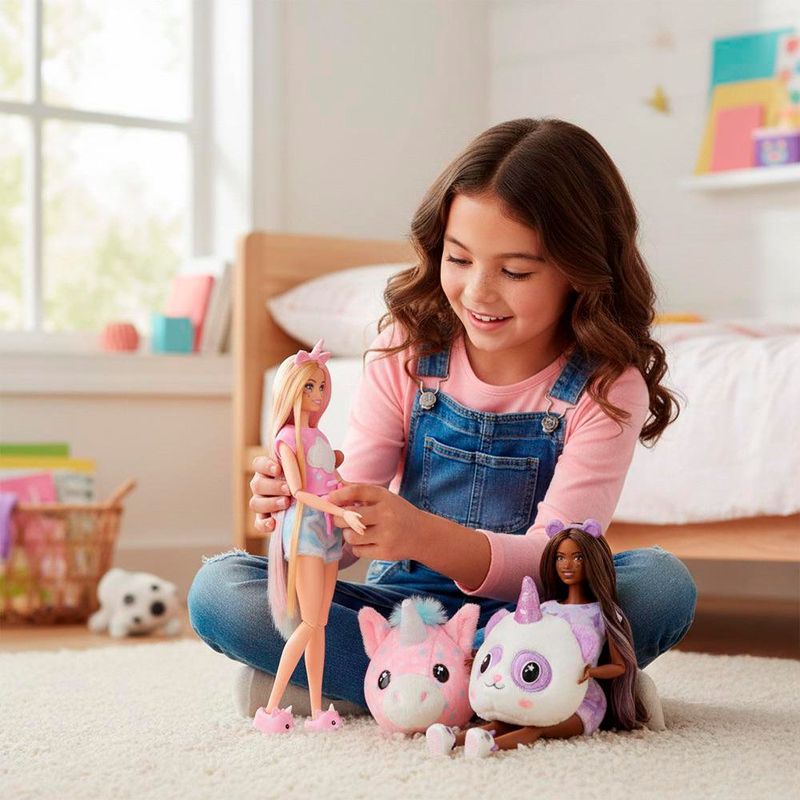 Set De Juego Pijamada Barbie Cutie Reveal
