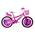 Bicicleta para Niña Stark Pink Panda de 20 plg con Canasta