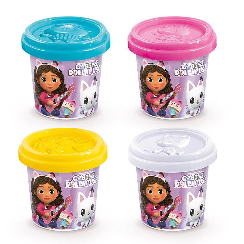 Juego De Plastilina Gabby's Dollhouse 4 Pzs