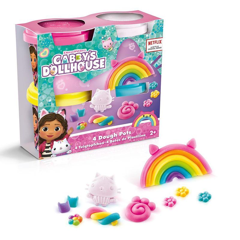 Juego De Plastilina Gabby's Dollhouse 4 Pzs