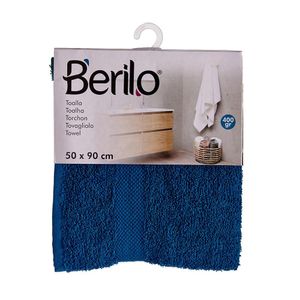 Toalla de Mano Color Azul 80% Algodón