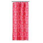 Cortina de Baño Navideña Copos Roja