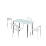 Set de Comedor Mariana Blanco 4 Personas