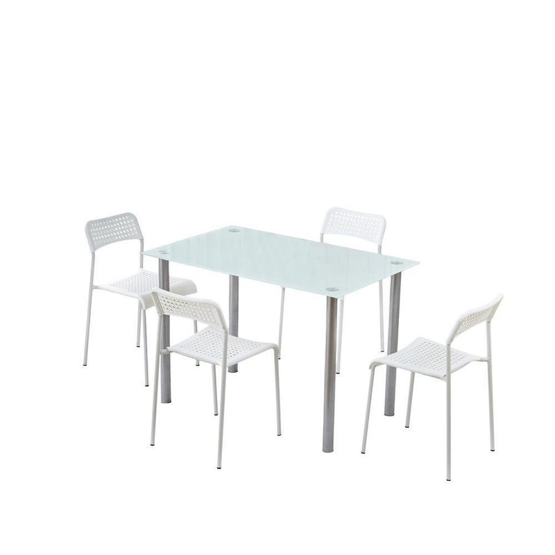 Set de Comedor Mariana Blanco 4 Personas
