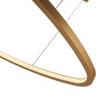 Lámpara LED Triangular de Techo Dorada Luz Cálida 40W