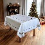 Mantel Rectangular Diseño Muérdago 150x220 Cm