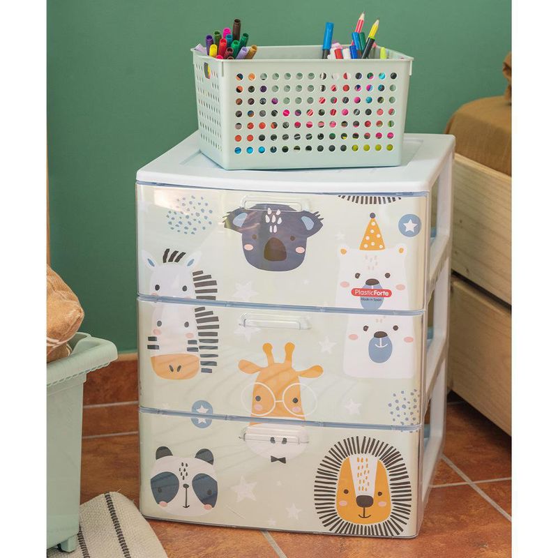 Organizador con 3 Gavetas Diseño Selva